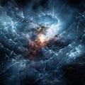 Interstellar Nebula World Design Royalty Free Stock Photo