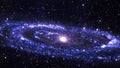 Interstellar space travel universe to the m31 spiral galaxy