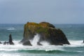 Intertidal Rocks Surrounded by the sea