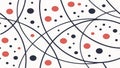 Intertwined Abstract Lines, Complex Dynamic Pattern, Modern Tech Background, vector design Generative AI Royalty Free Stock Photo