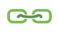 Intertwined Chain Links Vector Icon for Unity, vector design Generative AI Royalty Free Stock Photo