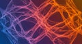 Intertwined lines in a dynamic, abstract pattern form vivid, web-like structures. The Royalty Free Stock Photo