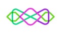 Intertwined Wavy Lines Abstract Design Icon, vector design Generative AI Royalty Free Stock Photo