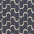 Intertwined Wavy Lines Fancy Seamless Pattern Vector Dot Work Abstract Background