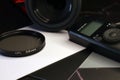 intervalometer lens white balance cards and filter photography tools