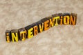 Intervention family military health medical risk therapy surgery treatment Royalty Free Stock Photo