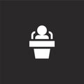 interview icon. Filled interview icon for website design and mobile, app development. interview icon from filled interview Royalty Free Stock Photo