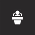 interview icon. Filled interview icon for website design and mobile, app development. interview icon from filled interview Royalty Free Stock Photo