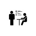 interview, job icon. Simple glyph vector of business set for UI and UX, website or mobile application