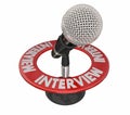 Interview Microphone Radio Podcast Communication Royalty Free Stock Photo