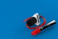 Interview microphone selected with lipstick