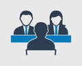 Interview panel icon .