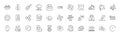 Interview, Time change and Payment exchange line icons. For web app, printing. Line icons. Vector