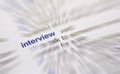 Interview word