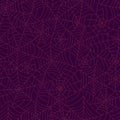 Interwoven hand drawn spider web seamless pattern, great as Halloween background, textiles, banners, wallpapers - vector design Royalty Free Stock Photo