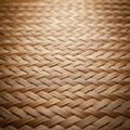 Interwoven pattern of brown wicker, featuring a repetitive diagonal design typical of Royalty Free Stock Photo