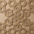 Interwoven rope forms hexagonal and diamond-shaped patterns on a beige Royalty Free Stock Photo