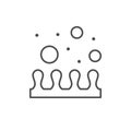 Intestinal absorption line outline icon