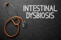 Intestinal Dysbiosis - Text on Chalkboard. 3D Illustration. Royalty Free Stock Photo