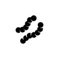 Intestinal Parasite Worms Flat Vector Icon