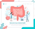Intestine health medical web page