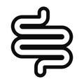 Intestine line icon Royalty Free Stock Photo