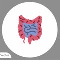 Intestines vector icon sign symbol