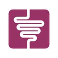 Intestines sign. digestive tract icon. Human gut symbol. Vector Royalty Free Stock Photo