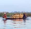 Intha people on Inle Lake in Shan State of Myanmar Royalty Free Stock Photo