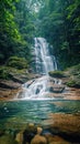 Inthanon oasis Beautiful waterfall in Inthanon National Park, Thailand Royalty Free Stock Photo