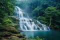 Inthanon oasis Beautiful waterfall in Inthanon National Park, Thailand Royalty Free Stock Photo