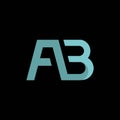 intial ab letter logo vector icon illustration Royalty Free Stock Photo