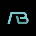 intial ab letter logo vector icon illustration Royalty Free Stock Photo