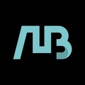 intial ab letter logo vector icon illustration Royalty Free Stock Photo