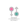 Intimacy line icon