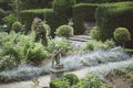 Intimate corner of Traditional Formal English Garden.