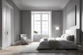 Intimate Illumination: Romantic Bedroom Reveals a Dark White Room Beyond the Door