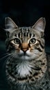 Intimate portrait captures felines whiskers, eyes, and soft fur