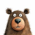 Intimidating Brown Bear With Big Nose and Sharp Teeth