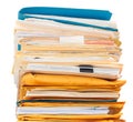 Intimidating Mountain of Paperwork Royalty Free Stock Photo