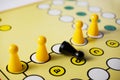 Intolerance in a Board Game Royalty Free Stock Photo