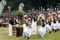Intore dancers at the Kwita Izina ceremony Royalty Free Stock Photo