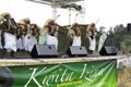 Intore dancers at the Kwita Izina ceremony Royalty Free Stock Photo