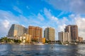 Intracoastal Waterway in Fort Lauderdale Florida Royalty Free Stock Photo