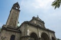 Intramuros, Manila, Philippines - The facade of Manila Cathedral during a hot sunny April