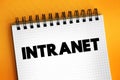 Intranet - computer network for sharing information, collaboration tools, and other computing services within an organization,