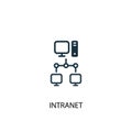 Intranet icon. Simple element