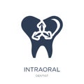 Intraoral icon. Trendy flat vector Intraoral icon on white background from Dentist collection