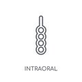 Intraoral linear icon. Modern outline Intraoral logo concept on