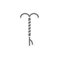 Intrauterine device, contraceptive, hormonal spiral, IUD line icon.